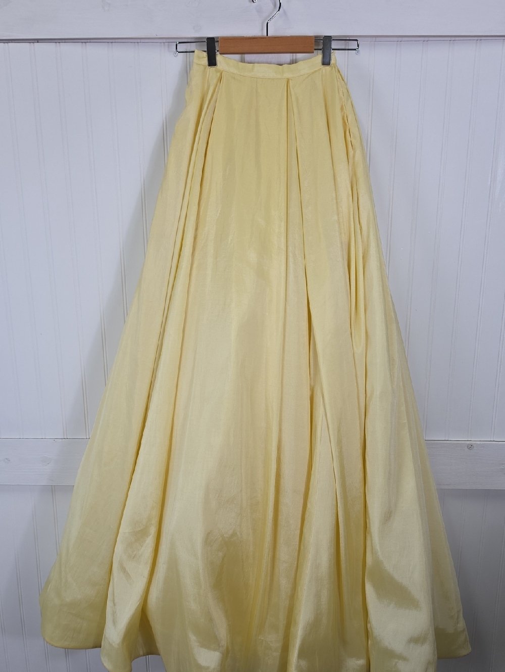 Sherri Hill NWT Yellow Two Piece Lace Bodice A-Line Maxi Skirt Size 00 #52604 - Picture 6 of 10